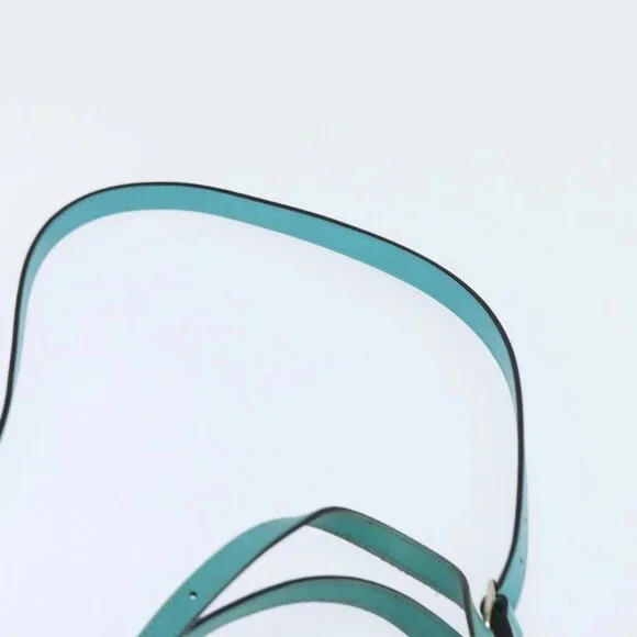 GUCCI Hand Bag Leather 2way Turquoise Blue Gold 309614 Auth 149064 - Picture 13 of 16